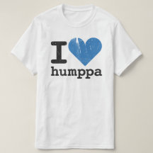 私はHumppaのブルー値のTシャツを愛します