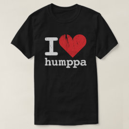 私はHumppaの基本的な暗いTシャツを愛します Tシャツ