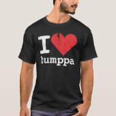 私はHumppaの基本的な暗いTシャツを愛します Tシャツ (正面)