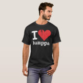 私はHumppaの基本的な暗いTシャツを愛します Tシャツ (正面フル)