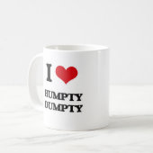 私はHumpty Dumptyを愛します コーヒーマグカップ (正面左)