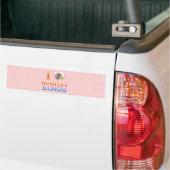 私はHuntley、ILを愛します バンパーステッカー (トラック上)