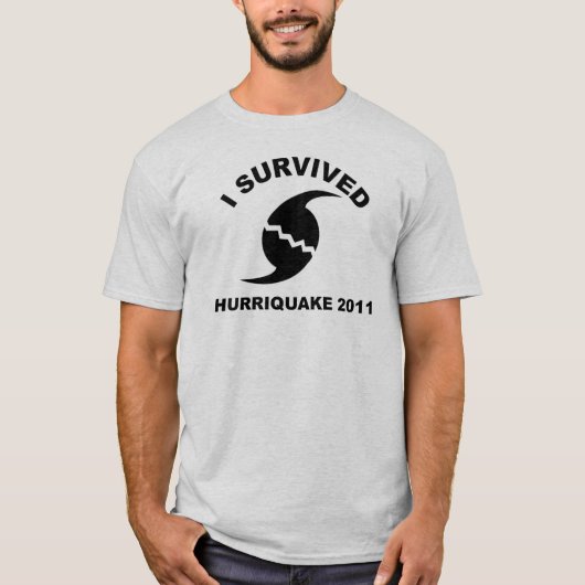 私はhurriquakeを生き延びました tシャツ (正面)