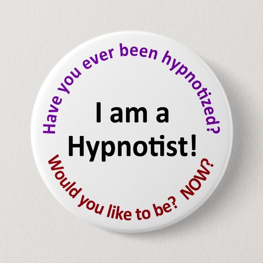 私はhypnotistです 缶バッジ (正面)
