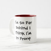 私はIの後ろに…今のところあります ツートーンマグカップ (正面左)