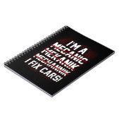 私はI固定の車の航空機整備士ディーゼル整備士 ノートブック (左側)