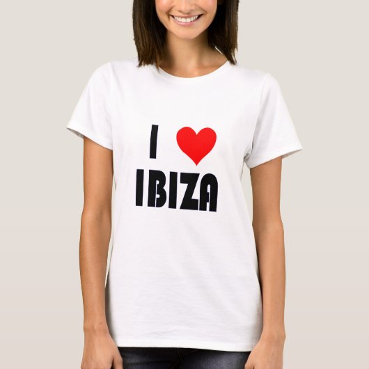 私はIbizaのティーを愛します Tシャツ (正面)