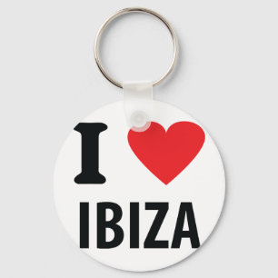 私はIbizaアイコンを愛します キーホルダー