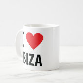 私はIbizaアイコンを愛します コーヒーマグカップ (正面左)