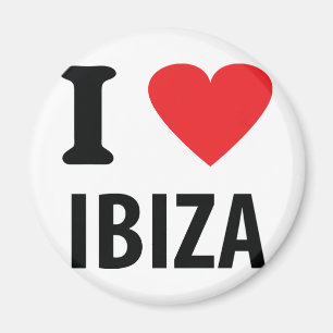 私はIbizaアイコンを愛します マグネット