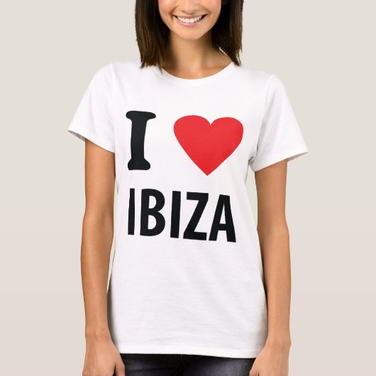 私はIbizaアイコンを愛します Tシャツ (正面)