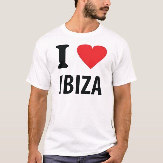 私はIbizaアイコンを愛します Tシャツ (正面)