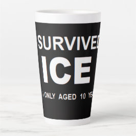 私はICEを生き延びた カフェラテマグ