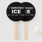 私はICEを生き延びた ハンドファン (正面&裏面)