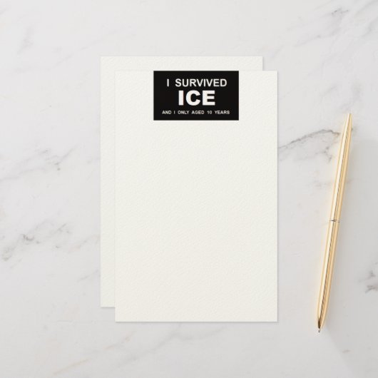 私はICEを生き延びた 便箋 (正面/裏面インサイチュ)