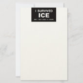 私はICEを生き延びた 便箋 (正面)