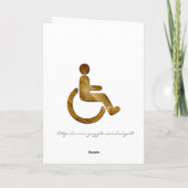 私はIdiopath、そう何ですか。 挨拶状 カード (裏面)