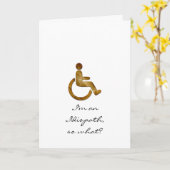 私はIdiopath、そう何ですか。 挨拶状 カード (黄色い花)