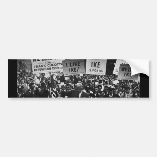 私はIkeドワイト・D・アイゼンハワーのキャンペーンを好みます バンパーステッカー (正面)