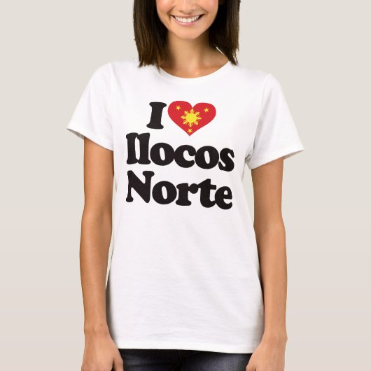 私はIlocos Norteを愛します Tシャツ (正面)