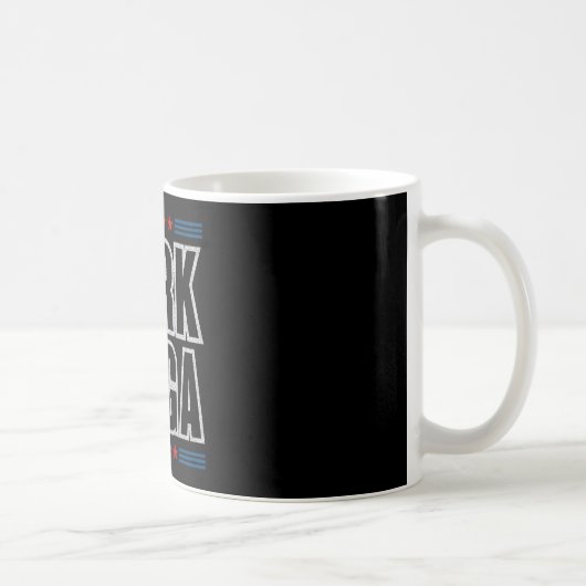 私はIm Dark Trump 2024の選挙1 コーヒーマグカップ (右)