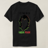 私はImran Khan PTIパキスタンのサポートを解放して立つ Tシャツ (デザイン正面)