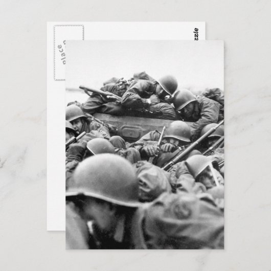 "私はin_Warイメージを交差させるために攻撃艇を引きました ポストカード (正面/裏面)