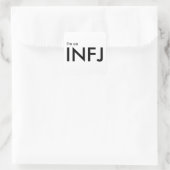 私はINFJ – パーソナリティ・タイプ スクエアシール (バッグ)