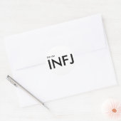 私はINFJ – パーソナリティ・タイプ ラウンドシール (封筒)