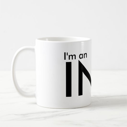 私はINFJ -性格特徴です コーヒーマグカップ (左)