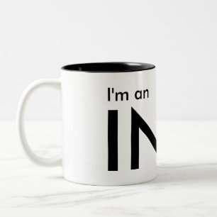 私はINFJ -性格特徴です ツートーンマグカップ