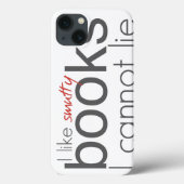 私はiPadのケースを置くことができない汚い本が好き Case-Mate iPhoneケース (裏面)