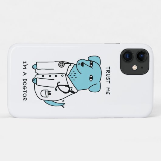 私はIPHONEの犬のケースだと信じて下さい Case-Mate iPhoneケース (裏面(横))