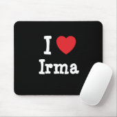 私はIrmaハートTシャツが大好き マウスパッド (マウス)