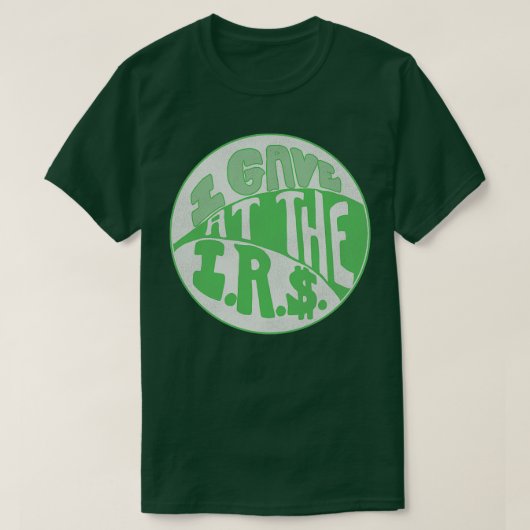 私はIRSに寄付した Tシャツ (デザイン正面)