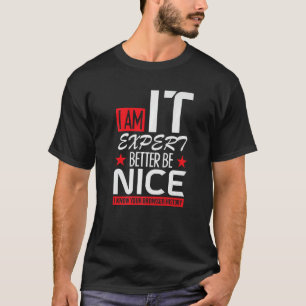 私はITの専門家である優れたサイバーセキュリティのサイバー Tシャツ