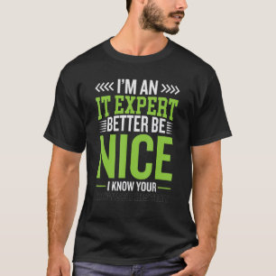 私はITの専門家である優れたサイバーセキュリティのサイバー Tシャツ