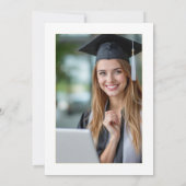 私はITコンピュータサイエンス卒業パーティーの写真を撮った 招待状 (裏面)