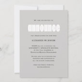 私はIT写真モダンはっきりしたタイポグラフィ卒業 案内状 (裏面)