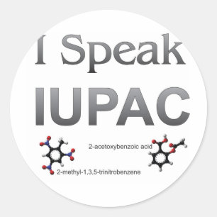 私はIUPAC化学専門語を話します ラウンドシール