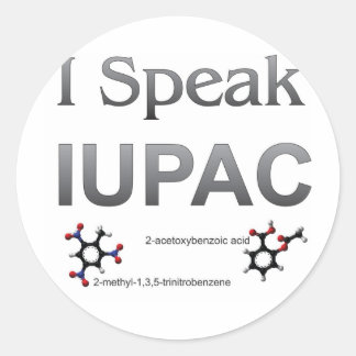 私はIUPAC化学専門語を話します ラウンドシール