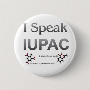 私はIUPAC化学専門語を話します 缶バッジ