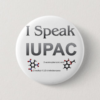 私はIUPAC化学専門語を話します 缶バッジ