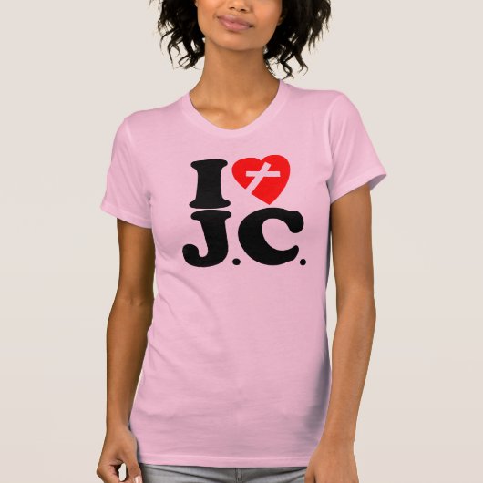 私はJ.C.を愛します Tシャツ (正面)