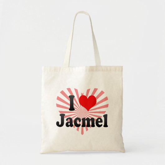 私はJacmel、ハイチを愛します トートバッグ (正面)