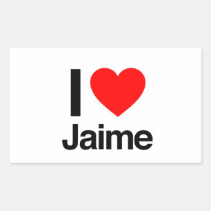 私はjaimeが大好きだ 長方形シール