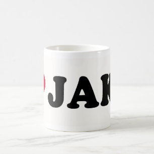 私はJAKEを愛します コーヒーマグカップ