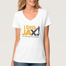 私はJax Vネックシャツを掘る Tシャツ