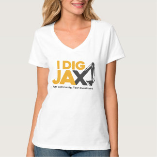 私はJax Vネックシャツを掘る Tシャツ