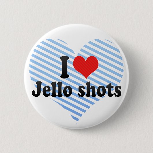 私はJelloの打撃を愛します 缶バッジ (正面)